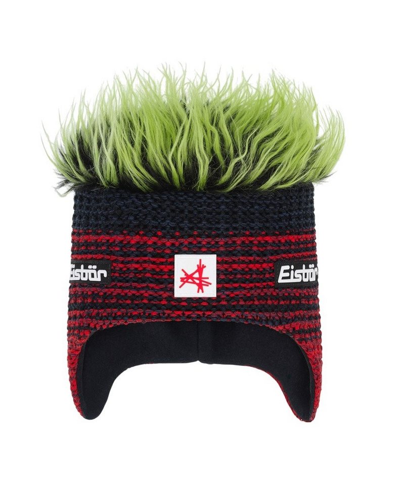 Eisbär Ohrenmütze Wintermütze (Ohrenmütze) Campo Cocker SA - rot/dunkelblau/grün von Eisbär