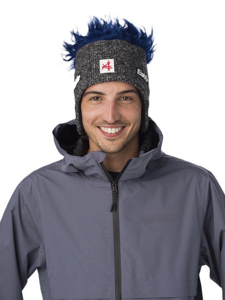 Eisbär Ohrenmütze Wintermütze (Ohrenmütze) Cocker SA - graphitgrau/blau - 1 Stück von Eisbär