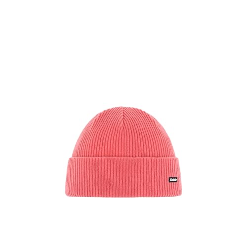 Eisbär Mütze Damen Salma Pink - Merino Strickmütze für Frauen - Wintermütze bequem weich mit Umschlag - warm Merinowolle Haube kuschelig aus Österreich von Eisbär