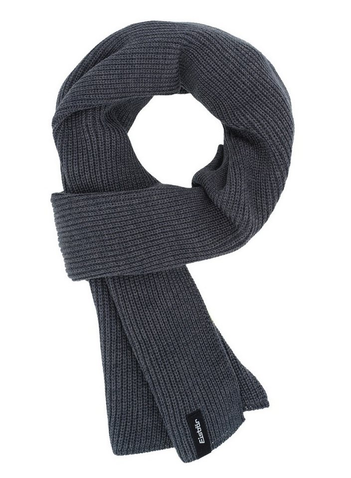 Eisbär Schal Larell Scarf RL (Merinomix) anthrazitgrau 174cm x 24cm - 1 Stück von Eisbär