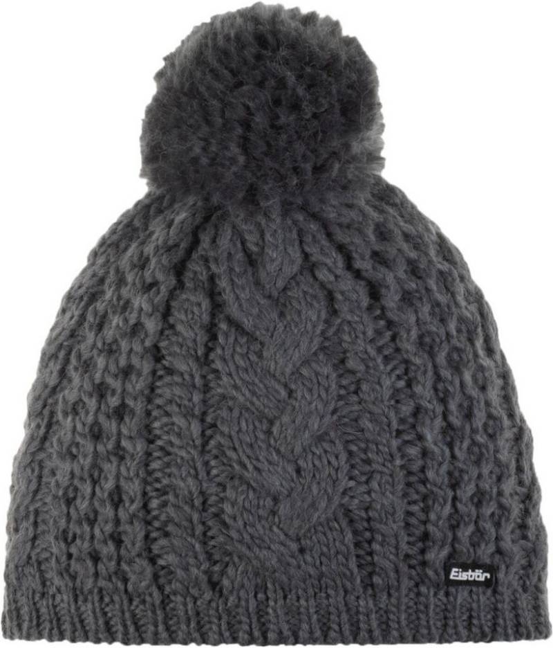 Eisbär Skimütze Afra Pompon MÜ anthrazit von Eisbär