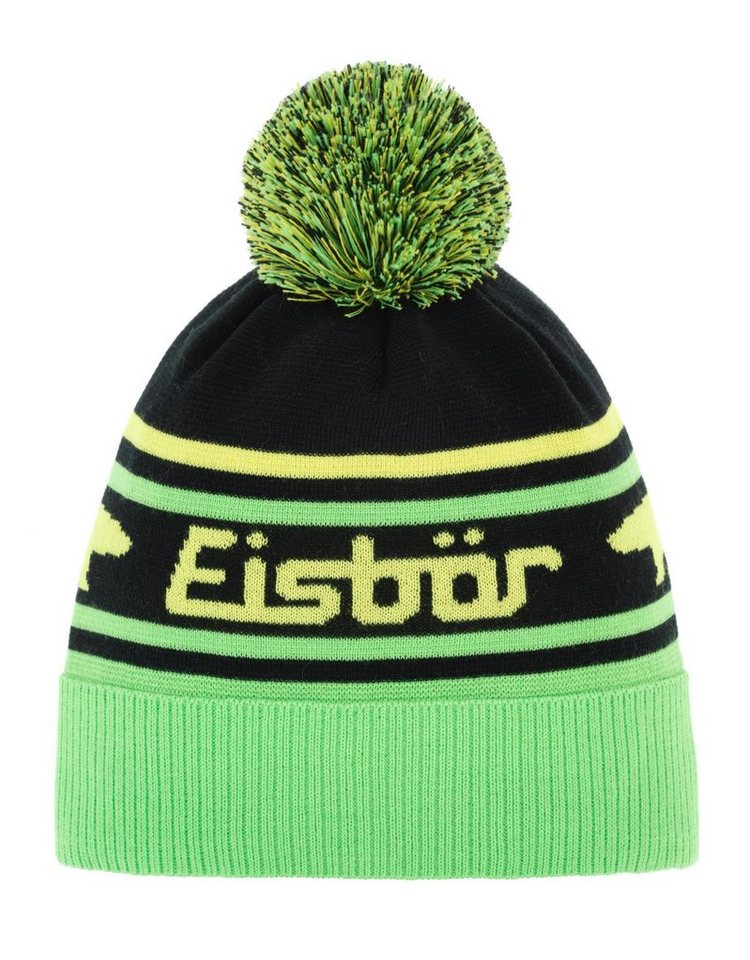 Eisbär Skimütze Chani OS Pompon MÜ kids 959 lightgreen-schwarz-lightye von Eisbär