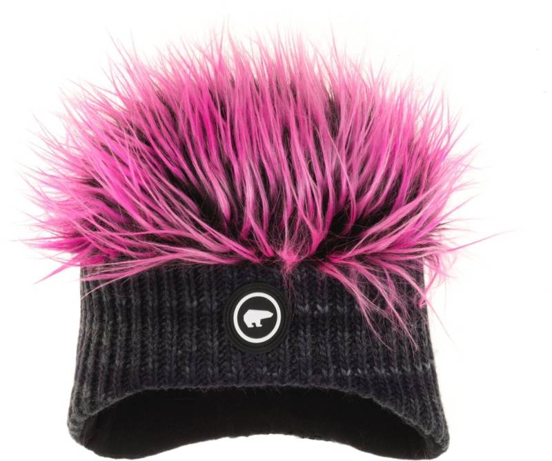 Eisbär Skimütze Keke Cocker MÜ kids 408 grafitgrau/pink von Eisbär