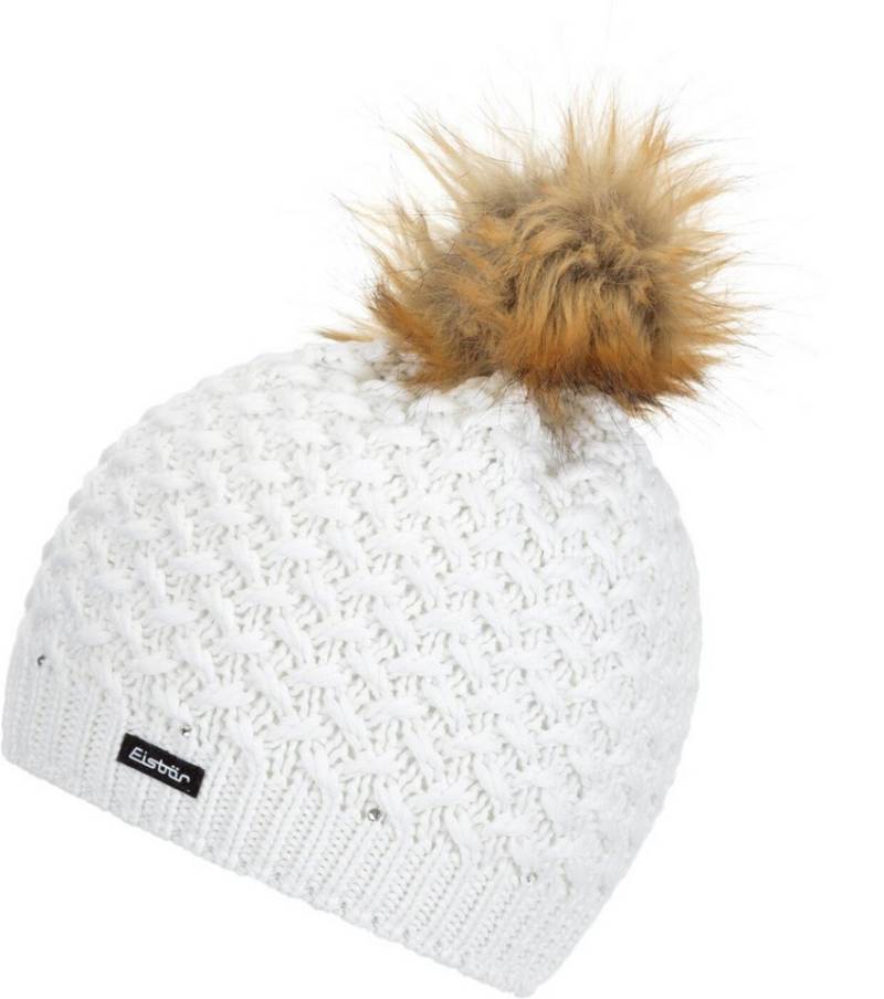 Eisbär Skimütze Shanita Lux Crystal MÜ kids 100 white/real von Eisbär