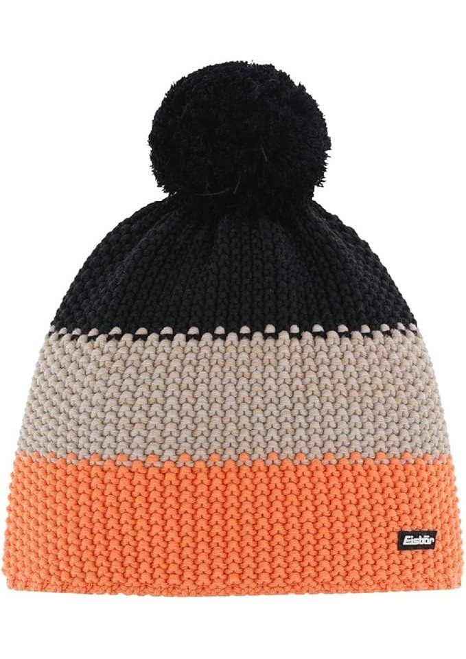 Eisbär Skimütze Star Pompon MÜ RL kids br.silver-coral blaze von Eisbär
