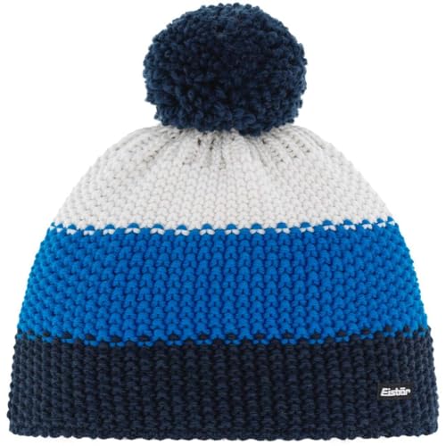 Eisbär Star Pompon Mütze Kids nachtmeliert-Bugatti-White von Eisbär