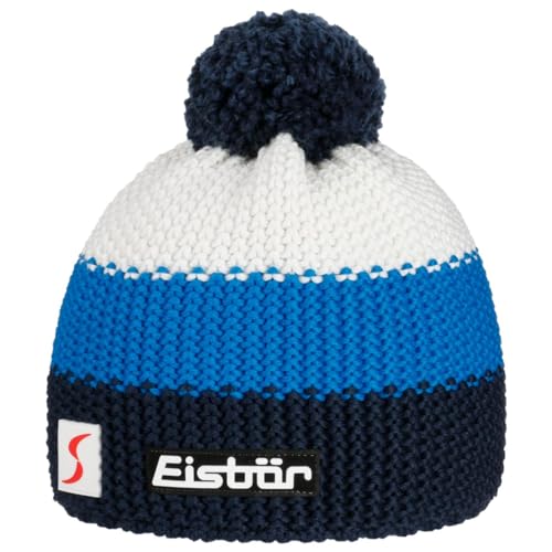 Eisbär Star Pompon Mütze SP Kids nachtmeliert-Bugatti-White von Eisbär