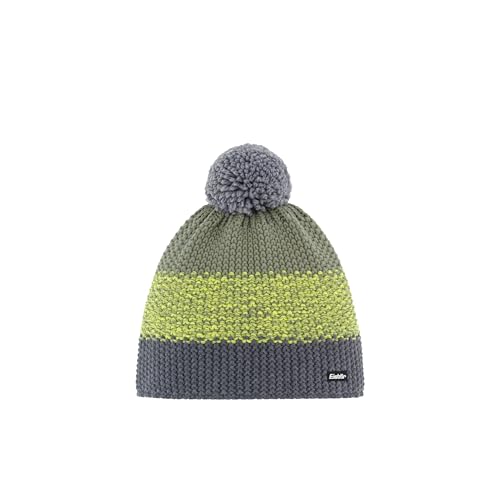 Eisbär Star Pompon Mütze mehrfarbig - Klassische Wintermütze für Damen und Herren mit Merino-Mix, Dreistreifen-Design, Kuschelfleece & Bommel - Strickmütze, Wollmütze, Skimütze, Perfekt für kalte Tage von Eisbär