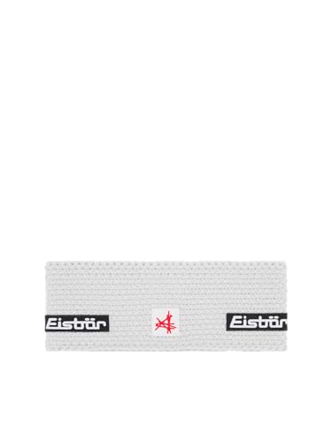 Eisbär Stirnband Damen & Herren Jamie Ski Austria Weiß - Merino Headband Unisex - Haarband mit Fleece schützt vor Kälte und Wind - Haube weich warm atmungsaktiv aus Österreich von Eisbär