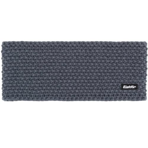 Eisbär Stirnband Damen & Herren Jamies Grau - Merino Headband Unisex - Haarband mit Fleece schützt vor Kälte und Wind - Haube weich warm atmungsaktiv aus Österreich von Eisbär