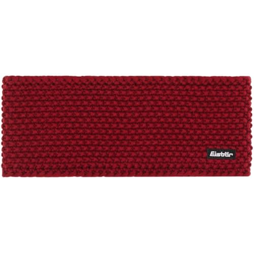 Eisbär Stirnband Damen & Herren Jamies Rot - Merino Headband Unisex - Haarband mit Fleece schützt vor Kälte und Wind - Haube weich warm atmungsaktiv aus Österreich von Eisbär