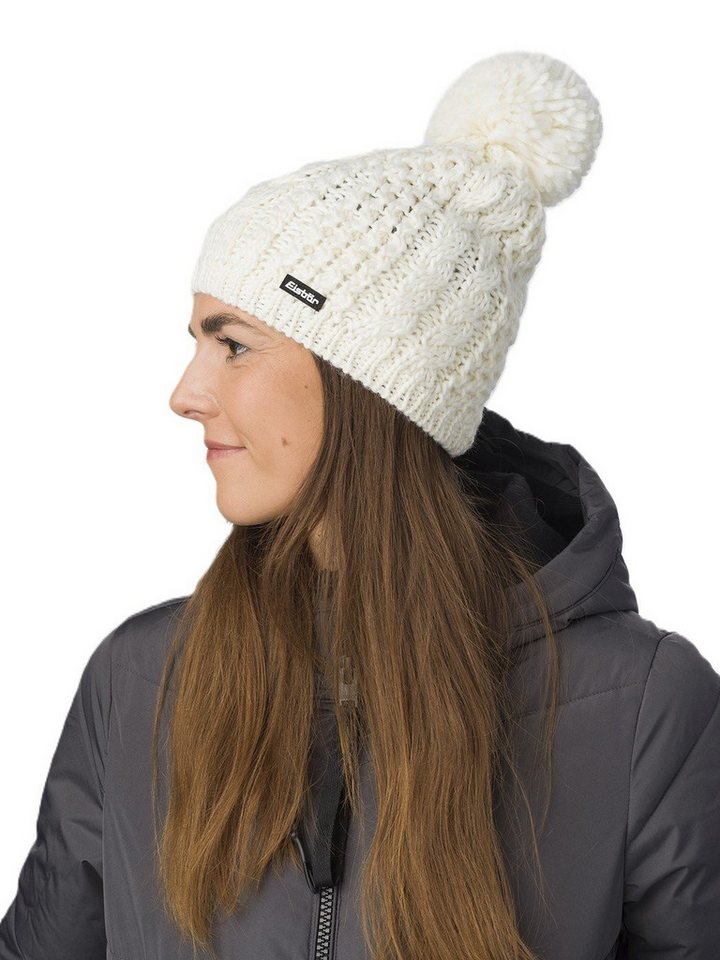 Eisbär Strickmütze (Pompon) Afra Damen - weiss - 1 Stück von Eisbär