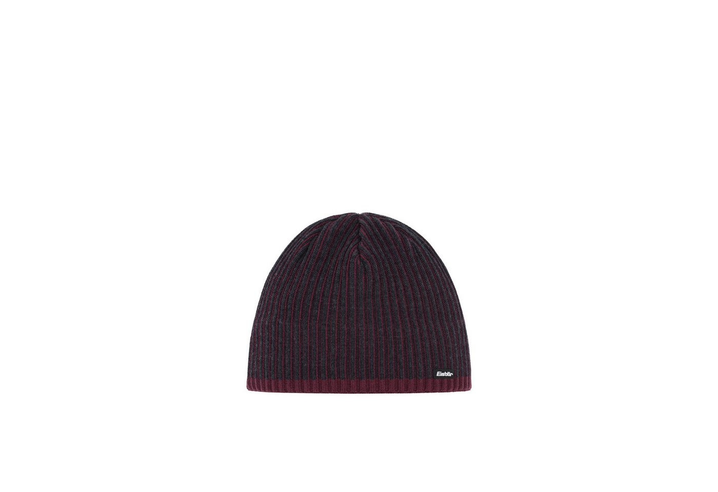 Eisbär Strickmütze ALEX XL NIGHT RED-GRAFIT von Eisbär