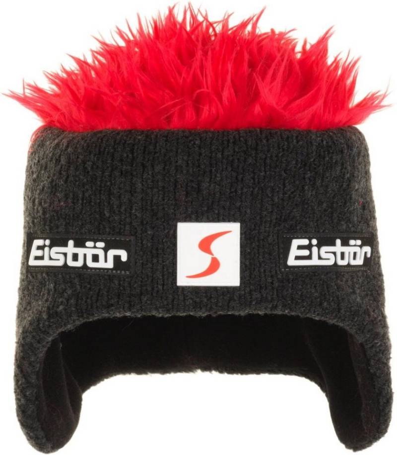 Eisbär Strickmütze Cocker MÜ SP GRAFIT/ROT von Eisbär