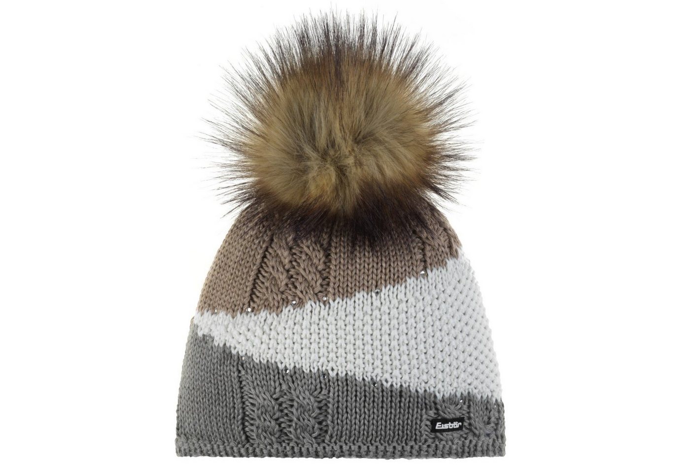 Eisbär Strickmütze Eden Lux Mütze für Damen mit Bommel (Stück) von Eisbär