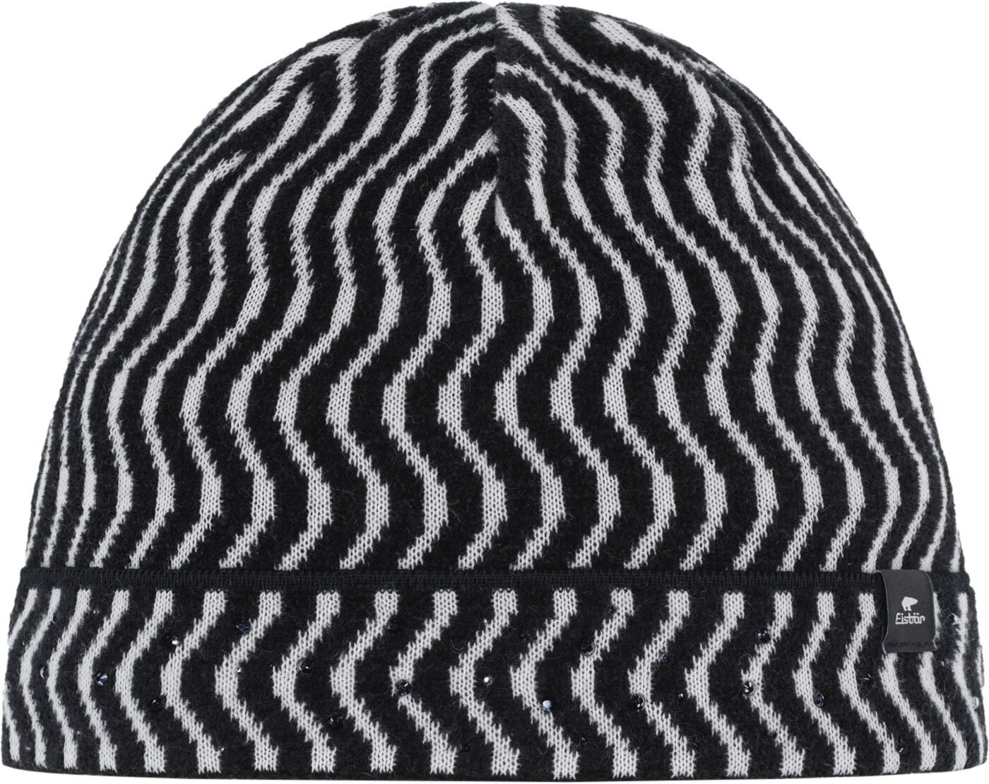 Eisbär Strickmütze JENN CRYSTAL SCHWARZ-WHITE-SCHWARZ von Eisbär