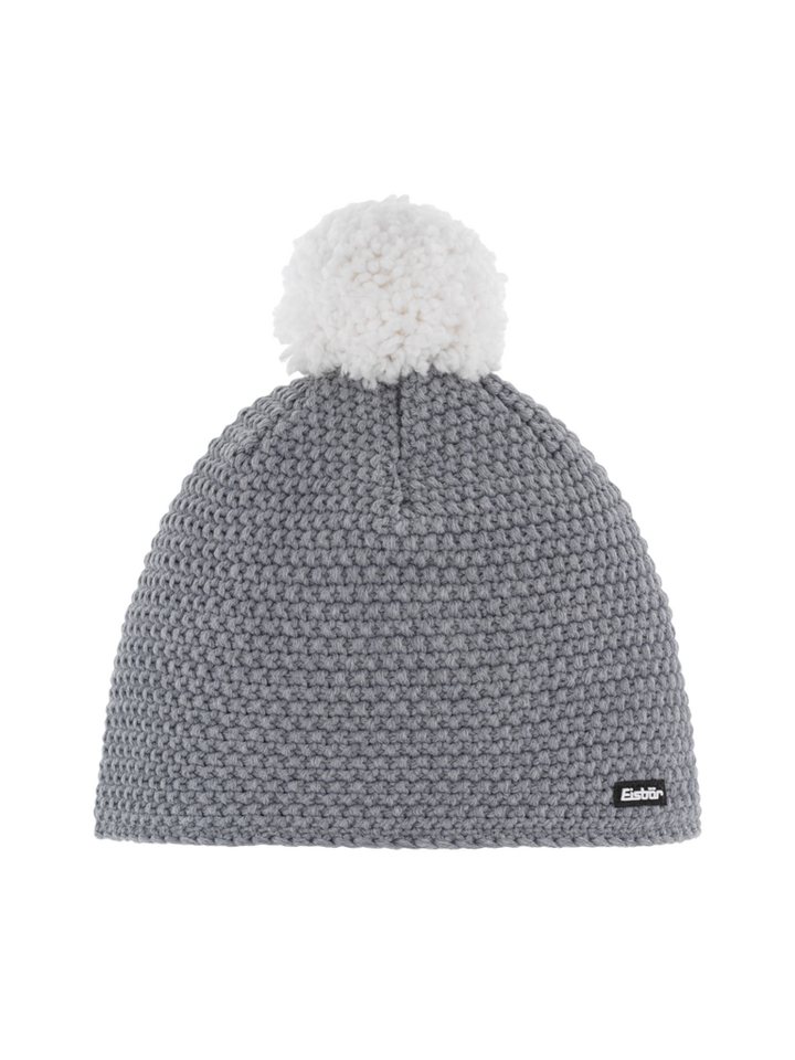 Eisbär Strickmütze Jamie Pompon MÜ GRAUMELE/WHITE von Eisbär
