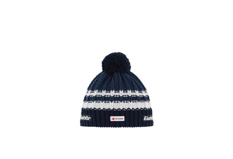 Eisbär Strickmütze Kova Pompon MÜ SKA NACHT-WHITE-DARK COBALT/NACHT von Eisbär