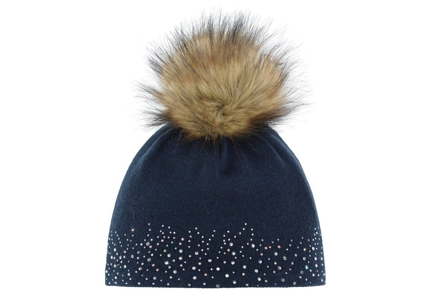 Eisbär Strickmütze Nalin Lux Crystal Mütze für Damen mit Bommel (Stück) von Eisbär