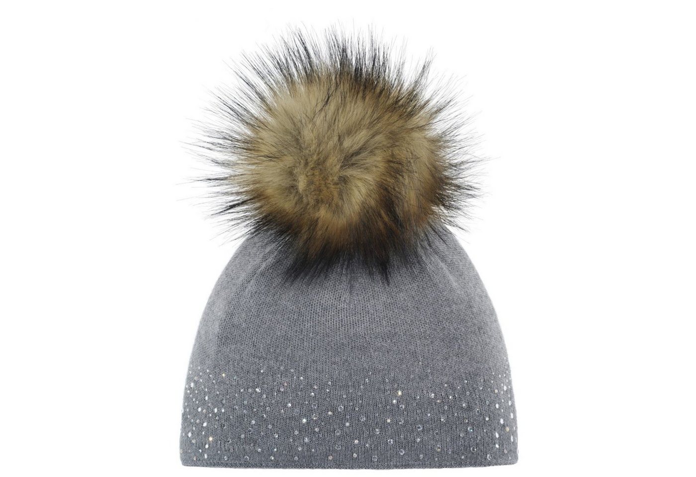 Eisbär Strickmütze Nalin Lux Crystal Mütze für Damen mit Bommel (Stück) von Eisbär