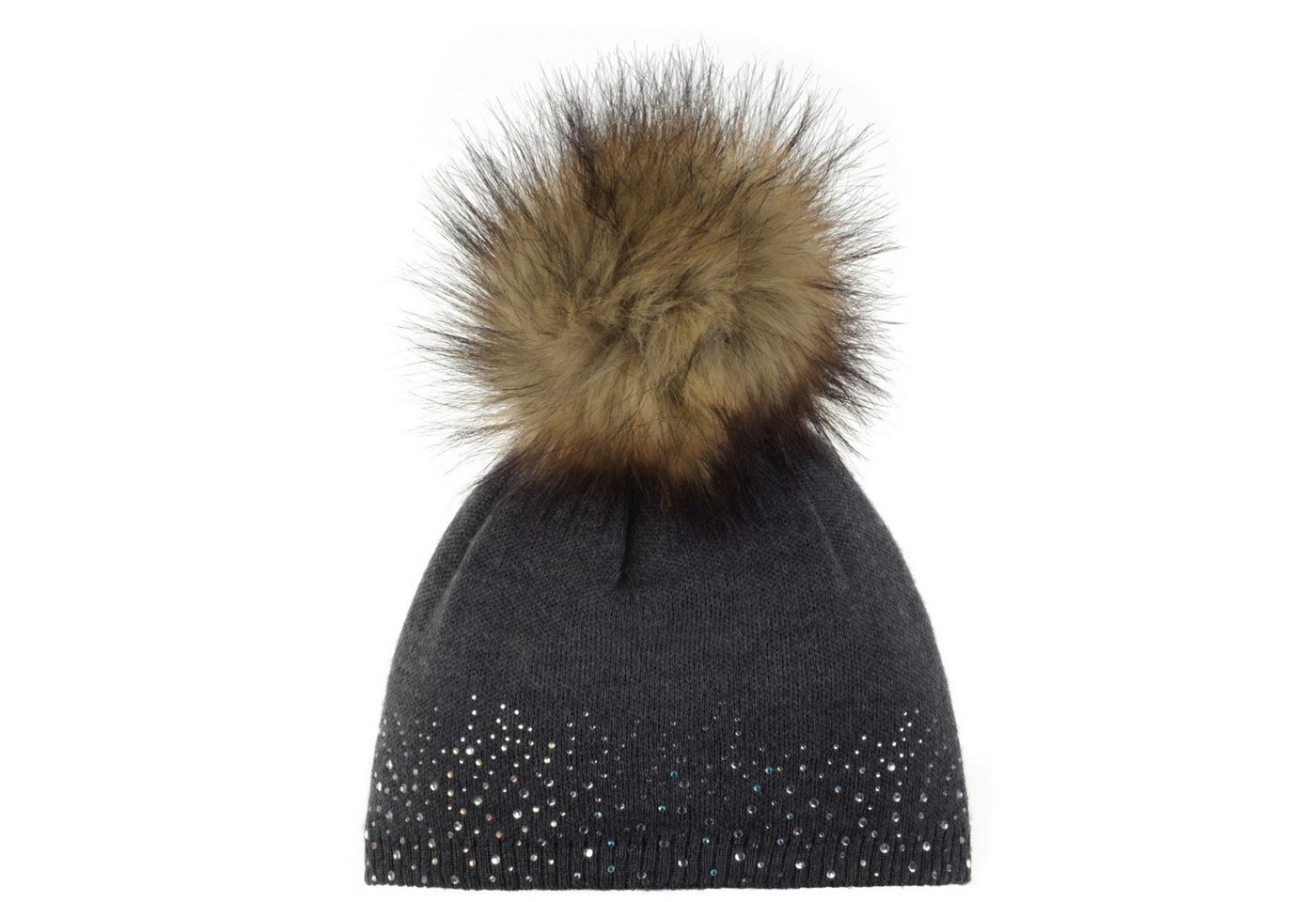 Eisbär Strickmütze Nalin Lux Crystal Mütze für Damen mit Bommel (Stück) von Eisbär