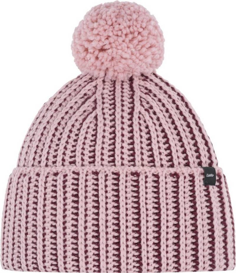 Eisbär Strickmütze Ronda Pompon MÜ PINK CLAY-NIGHT RED von Eisbär