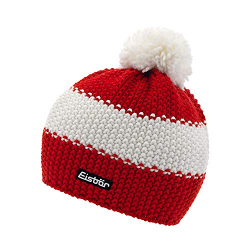 Eisbär Strickmütze Star Pompon MÜ Kids ardea/White/ardea von Eisbär