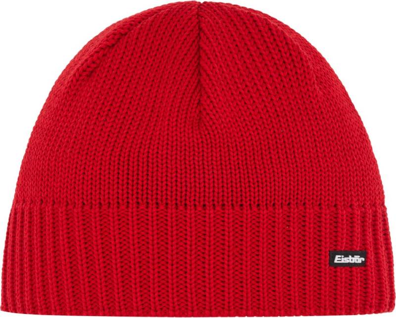 Eisbär Strickmütze TROP Mütze mit Innenband rot von Eisbär