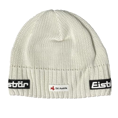 Eisbär Trop MÜ SKA Unisex Strickmütze mit Fleeceinnenfutter, Farbe:Weiß von Eisbär