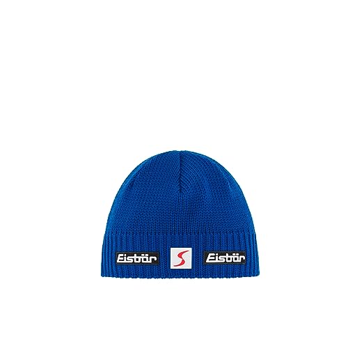 Eisbär Trop Skipool Strickmütze Beanie Merinomütze Wollmütze Skimütze (One Size - blau) von Eisbär