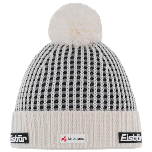 Eisbar Flow OS Pompon MÜ RL SKA E33119-099, Unisex beannies, Beige, One Size EU von Eisbär
