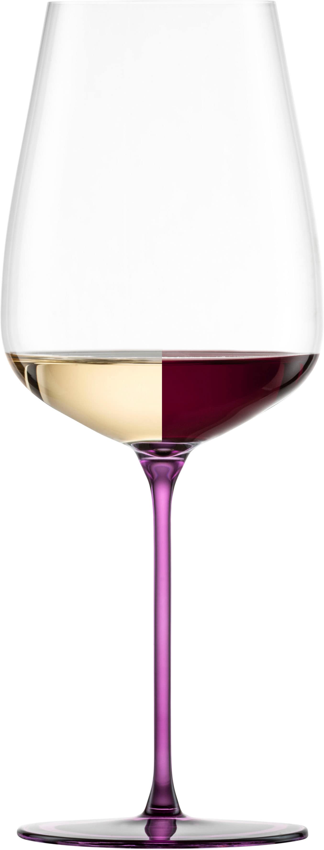 Eisch Germany Weinglas "INSPIRE SENSISPLUS, Made in Germany", (Set, 2 tlg., 2 Gläser im Geschenkkarton), Veredelung der farbigen Stiele in Handarbeit, 2-teilig von Eisch Germany