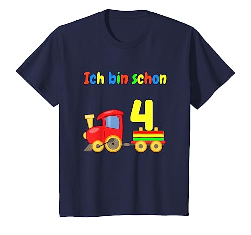Kinder Geburtstagsshirt 4 Jahre Junge Eisenbahn Ich bin schon 4 T-Shirt Kinder Geburtstagsshirt 4 Jahre Junge Eisenbahn Ich bin schon 4 T-Shirt von Eisenbahn T-Shirts zum Geburtstag