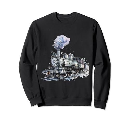 Dampflok Eisenbahn & Lokomotiven Geschenk Herren & Junge Sweatshirt Dampflok Eisenbahn & Lokomotiven Geschenk Herren & Junge Sweatshirt von Eisenbahn & Dampflok Shop IBK
