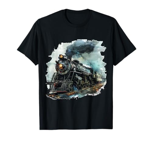 Dampflok Eisenbahn & Lokomotiven Geschenk Herren & Junge T-Shirt Dampflok Eisenbahn & Lokomotiven Geschenk Herren & Junge T-Shirt von Eisenbahn & Dampflok Shop IBK