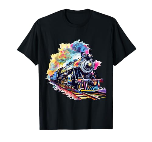 Dampflok Eisenbahn & Lokomotiven Geschenk Herren & Junge T-Shirt Dampflok Eisenbahn & Lokomotiven Geschenk Herren & Junge T-Shirt von Eisenbahn & Dampflok Shop IBK
