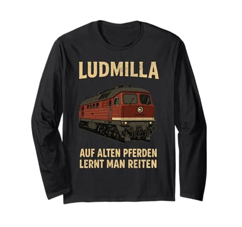 Ludmilla BR 132 – Auf Alten Pferden lernt Man reiten Vintage Langarmshirt Ludmilla BR 132 – Auf Alten Pferden lernt Man reiten Vintage Langarmshirt von Eisenbahn & Zugmotive