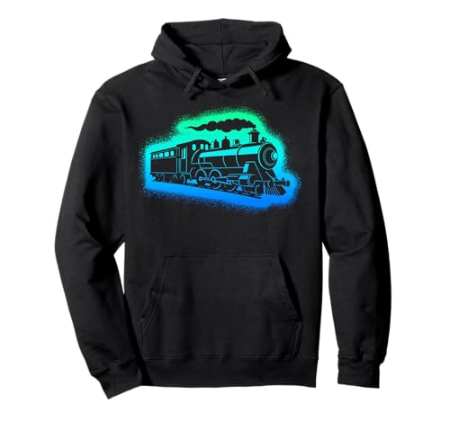 Dampflok Modelleisenbahn Kinder Herren Jungen Eisenbahn Pullover Hoodie von Eisenbahner Designs mit Modellbahn und Lokomotive