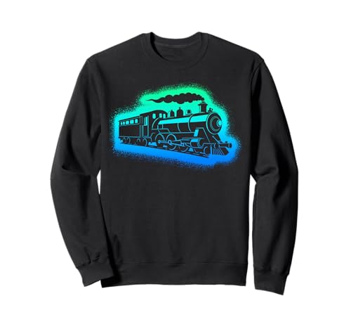 Dampflok Modelleisenbahn Kinder Herren Jungen Eisenbahn Sweatshirt von Eisenbahner Designs mit Modellbahn und Lokomotive