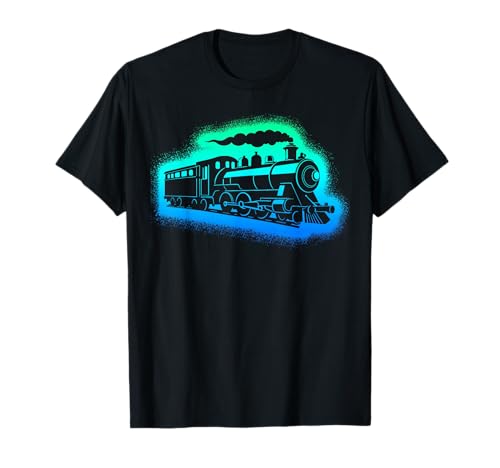 Dampflok Modelleisenbahn Kinder Herren Jungen Eisenbahn T-Shirt von Eisenbahner Designs mit Modellbahn und Lokomotive