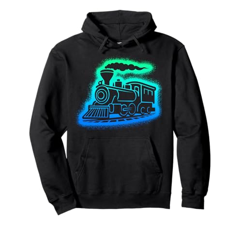 Dampflok Modelleisenbahn Kinder Jungen Herren Eisenbahn Pullover Hoodie von Eisenbahner Designs mit Modellbahn und Lokomotive