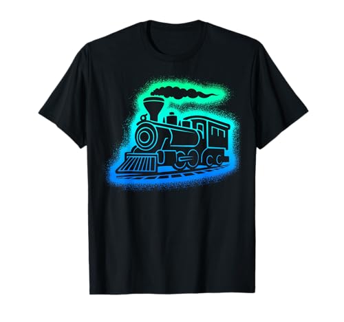 Dampflok Modelleisenbahn Kinder Jungen Herren Eisenbahn T-Shirt von Eisenbahner Designs mit Modellbahn und Lokomotive