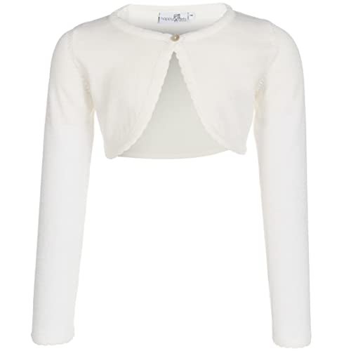 Eisend Mädchen Mia Strickjacke, Elfenbein (Ecru 11), 146 von Eisend