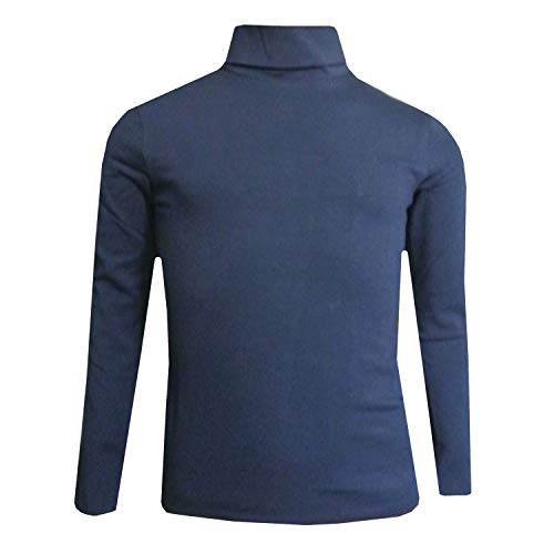 Eisend - Mädchen Rolli Langarmshirt mit Rollkragen, dunkelblau – 783120-62m, Größe 128 von Eisend