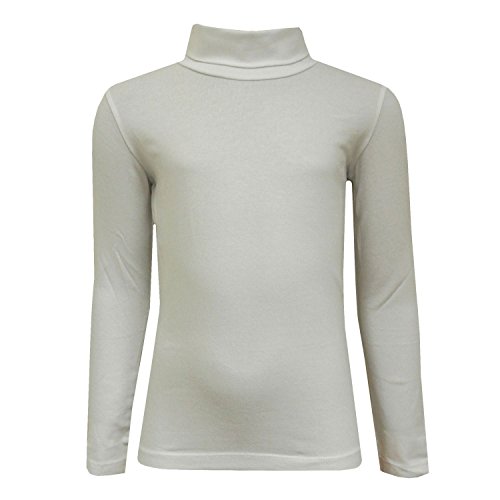 Eisend - Mädchen Rolli Langarmshirt mit Rollkragen, natur- 763123, Größe 176 von Eisend