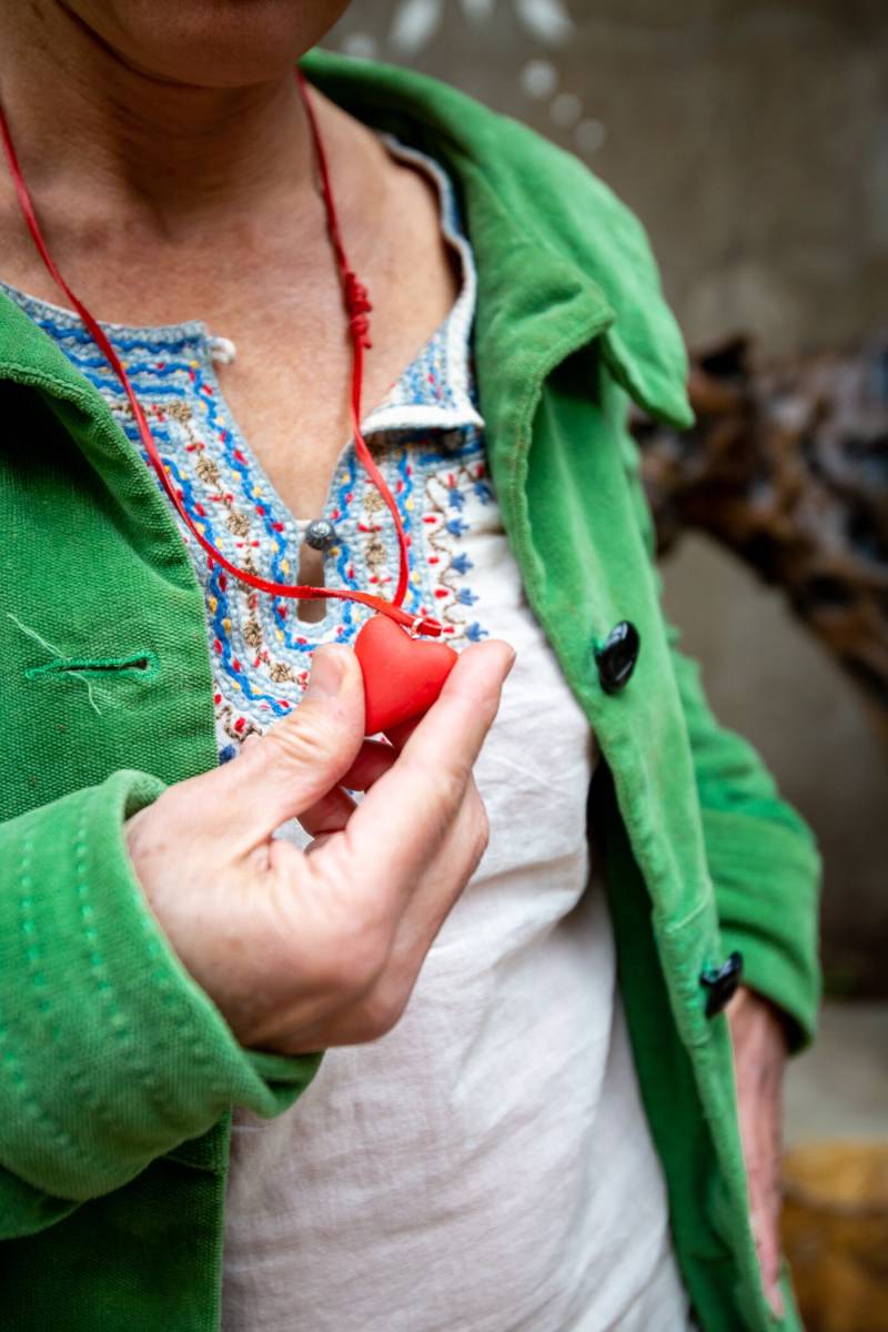 Porzellan-Herz-Anhänger von EisenhauerDesigns