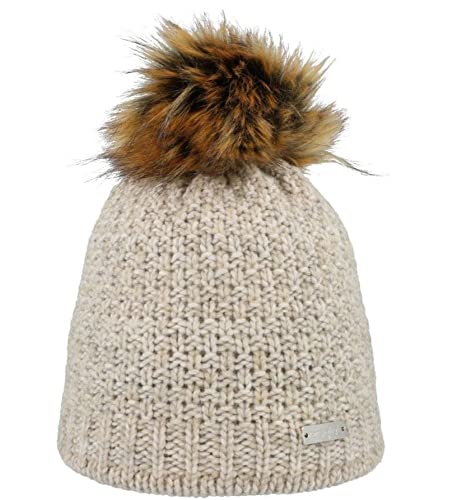 Visit the Eisglut Store Damen Meredithll Beanie-Mütze, beige Mel, M 57-58cm von Eisglut