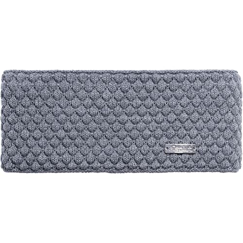 Eisglut Damen Stirnband Minal Merino Made in Germany, silber mel. von Eisglut