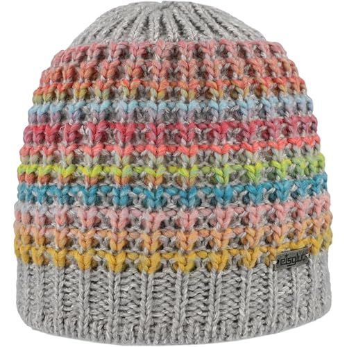 Eisglut Damen Vanessal Strickmütze, Silber Mel./Koralle, Einheitsgröße EU von Eisglut