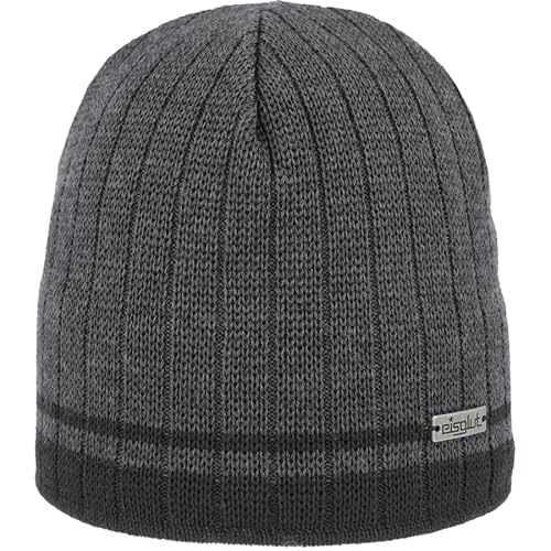 Eisglut Herren Manfredg Wool XL Strickmütze, Grafit, XL EU von Eisglut